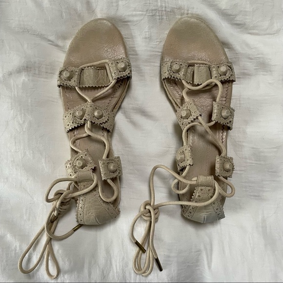 BALENCIAGA Arena Espadrille Ankle Wrap Gladiator Sandals - Picture 2 of 16